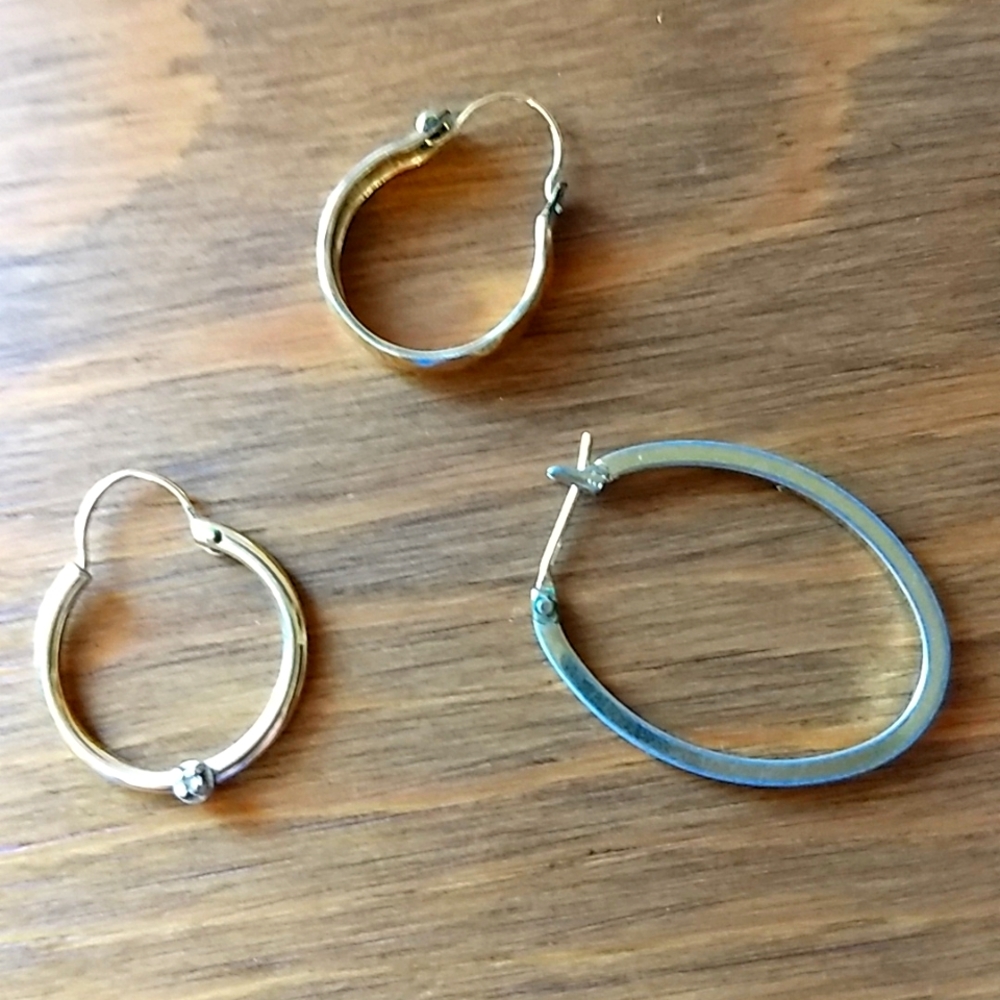 🌻 3 Hoop Earrings